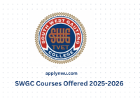 SWGC Courses Offered  2025-2026